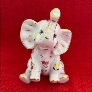 Colorful Ceramic Elephant Figurine